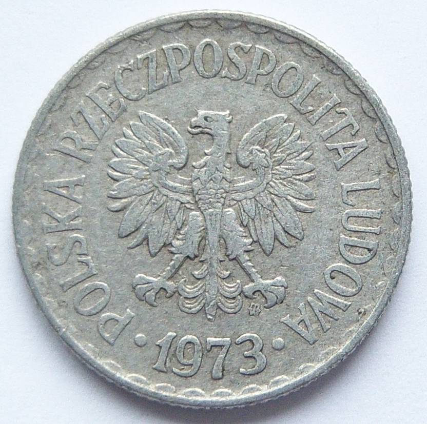  Polen 1 Zloty 1973 Alu   