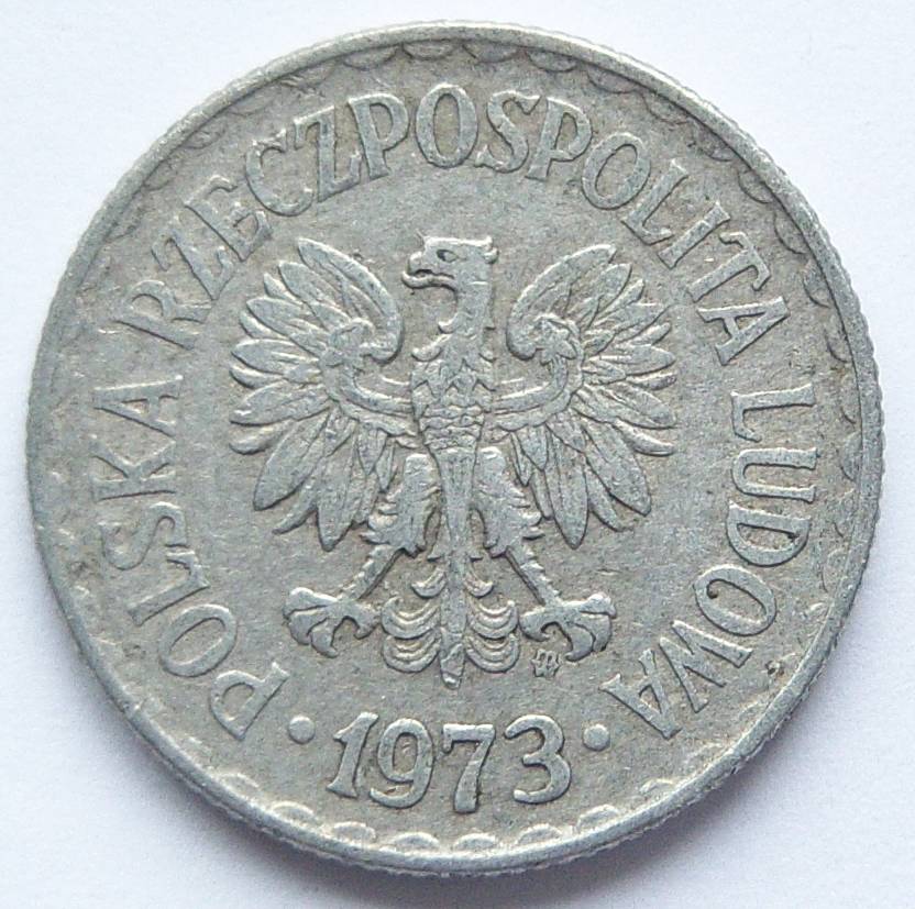  Polen 1 Zloty 1973 Alu   