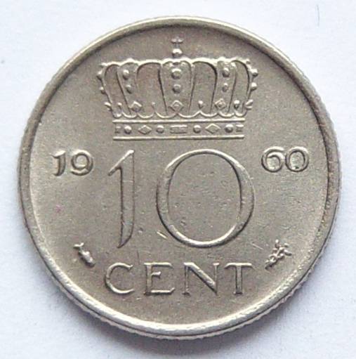  Niederlande 10 Cent 1960   
