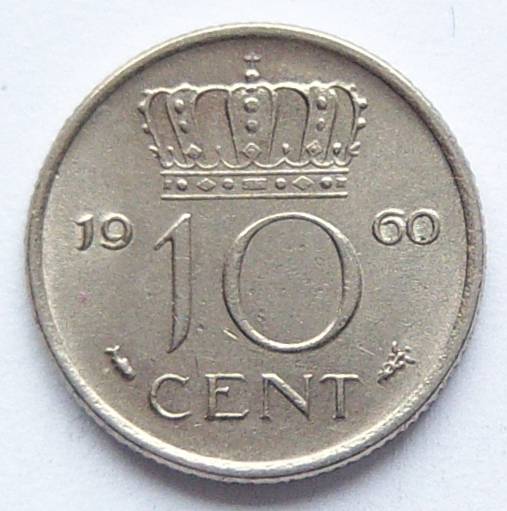 Niederlande 10 Cent 1960   