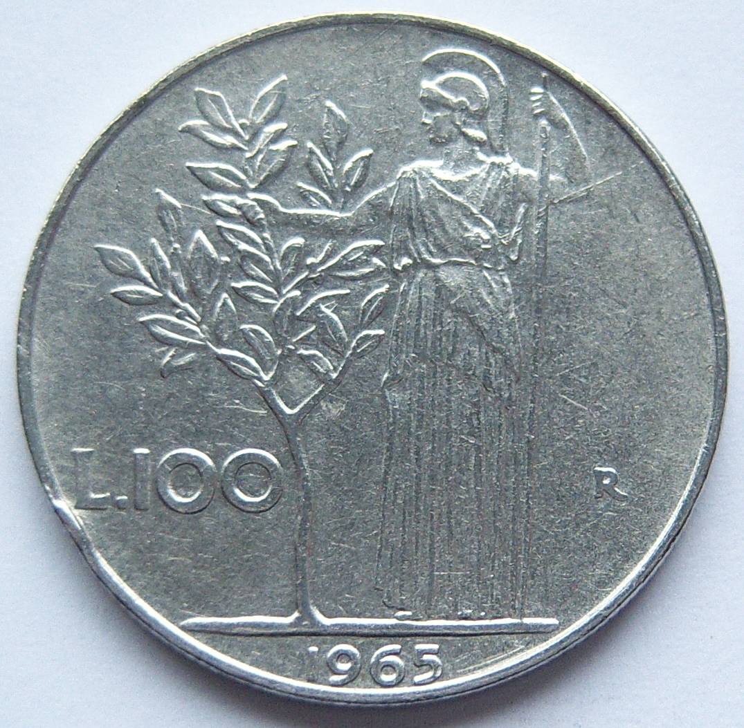  Italien 100 Lire 1965   