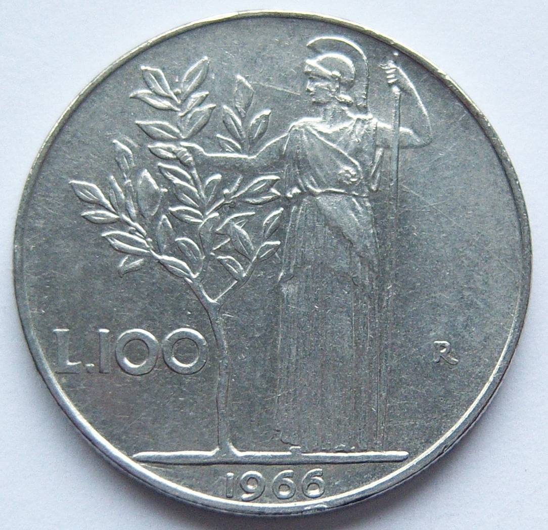  Italien 100 Lire 1966   