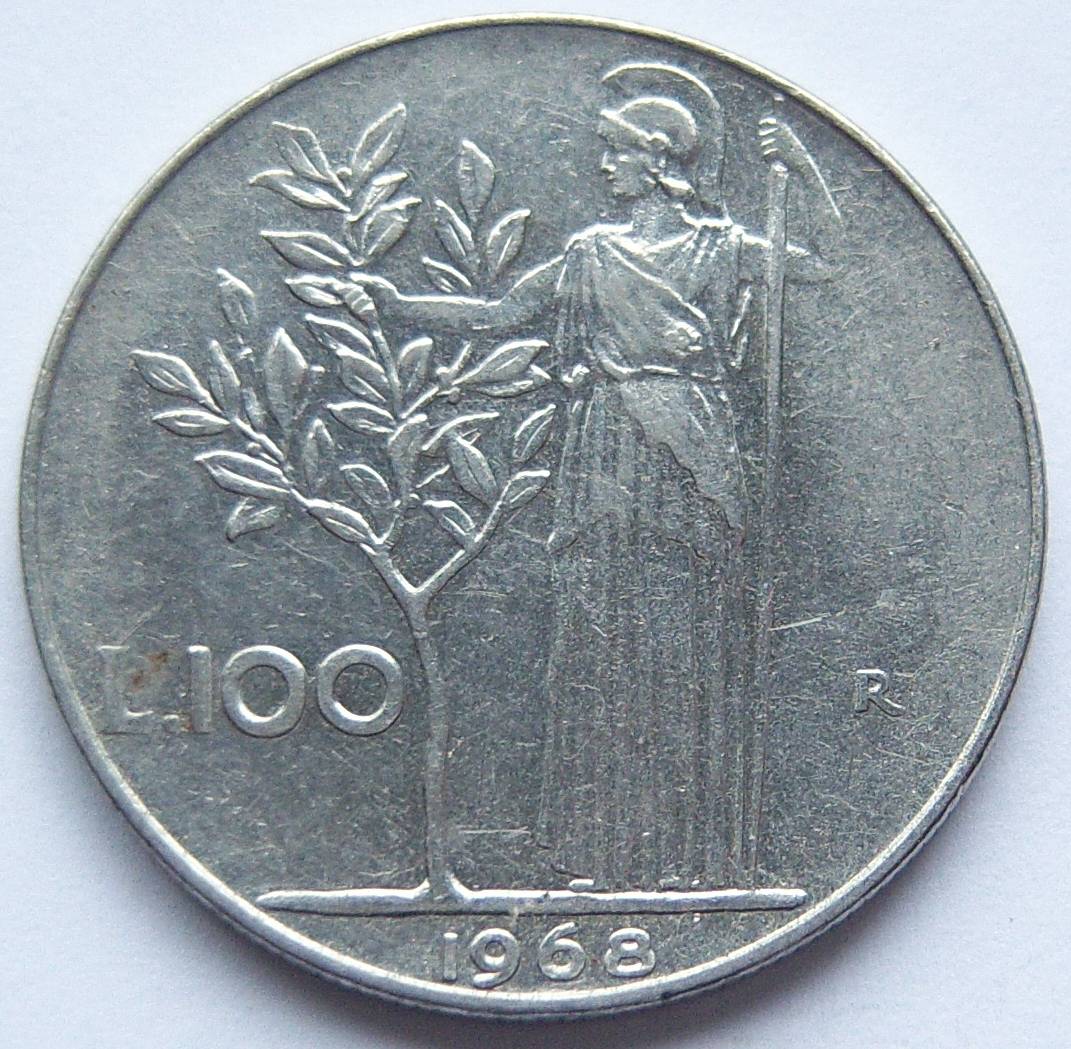  Italien 100 Lire 1968   