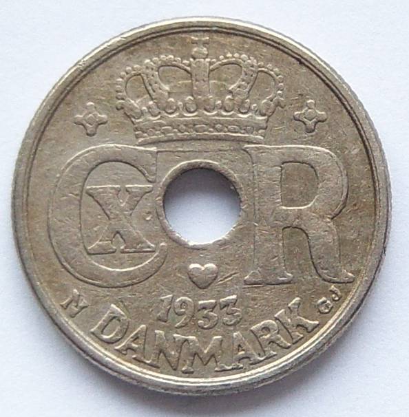  Dänemark 10 Öre 1933   