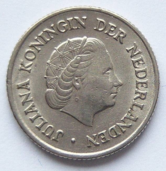  Niederlande 25 Cent 1954   