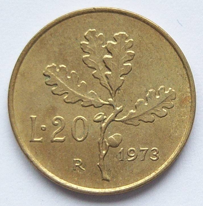  Italien 20 Lire 1973   