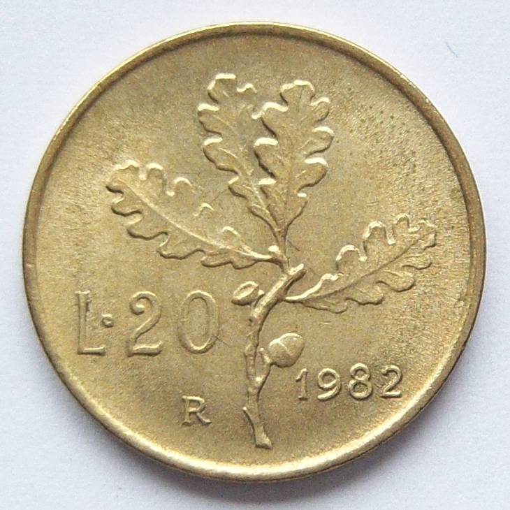  Italien 20 Lire 1982   