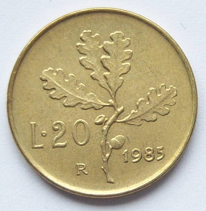  Italien 20 Lire 1985   