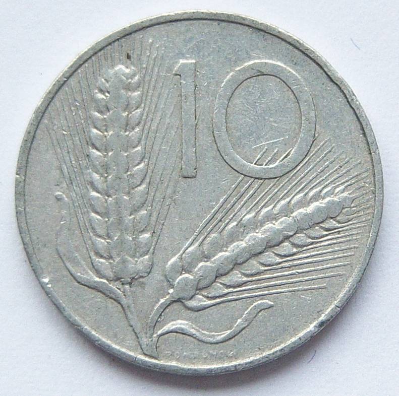  Italien 10 Lire 1952 Alu   