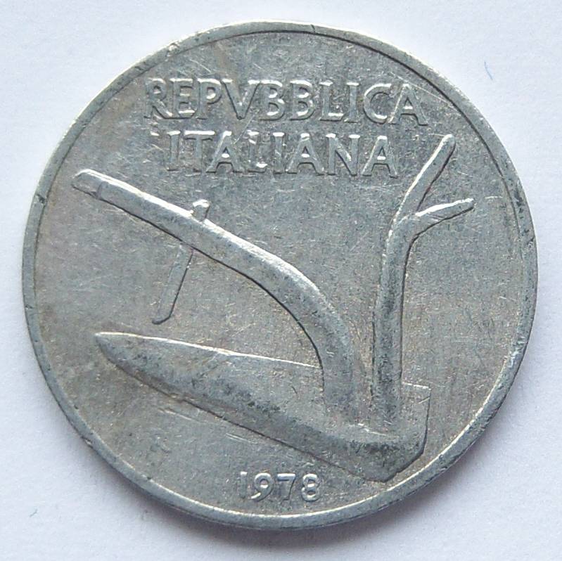  Italien 10 Lire 1978 Alu   