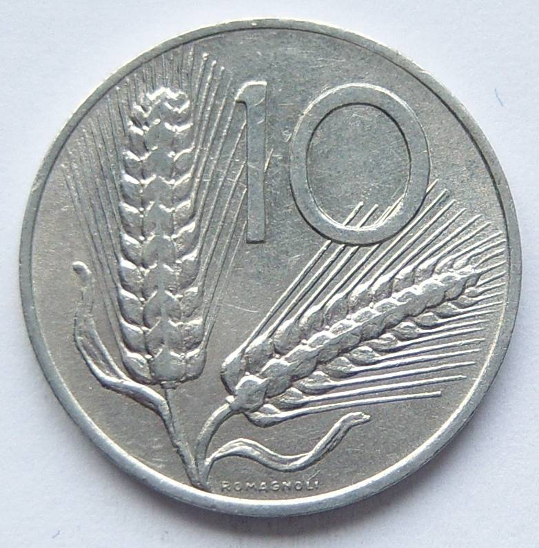  Italien 10 Lire 1980 Alu   