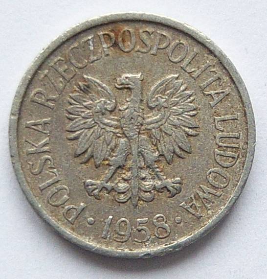  Polen 5 Groszy 1958 Alu   