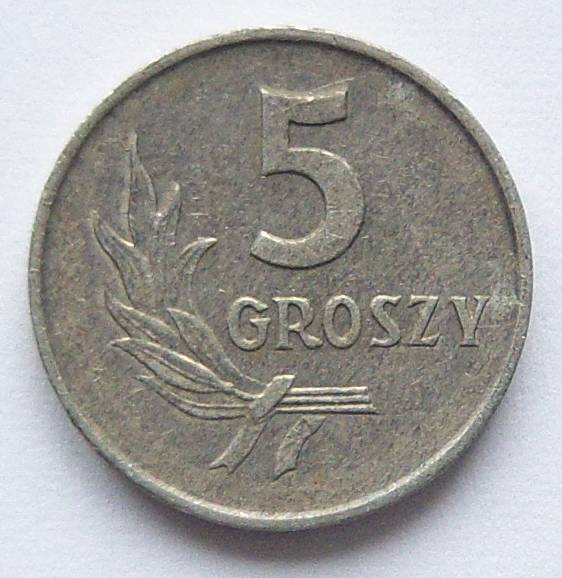  Polen 5 Groszy 1970 Alu   