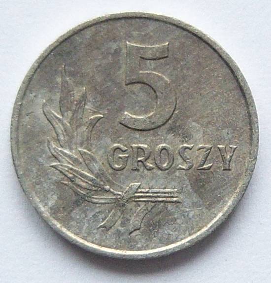  Polen 5 Groszy 1972 Alu   