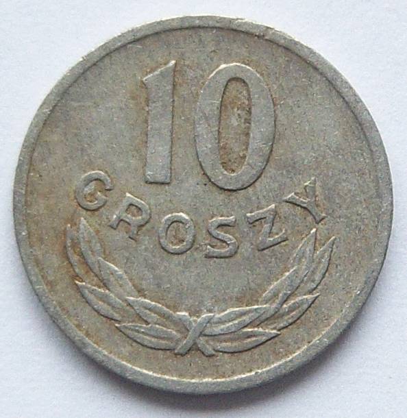  Polen 10 Groszy 1963 Alu   