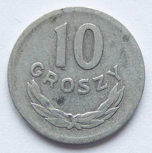  Polen 10 Groszy 1965 Alu   