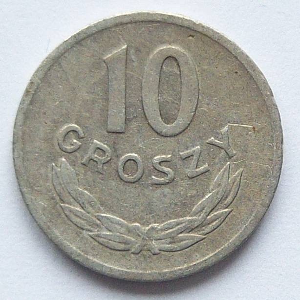  Polen 10 Groszy 1967 Alu   