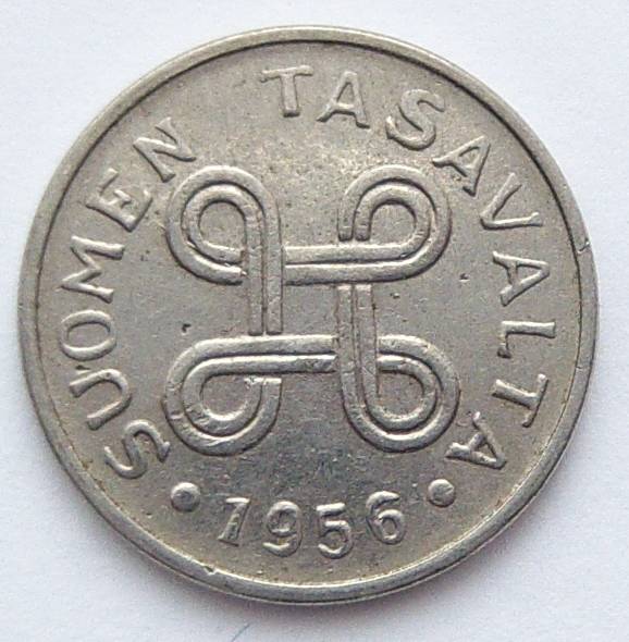  Finnland 1 Markka 1956   