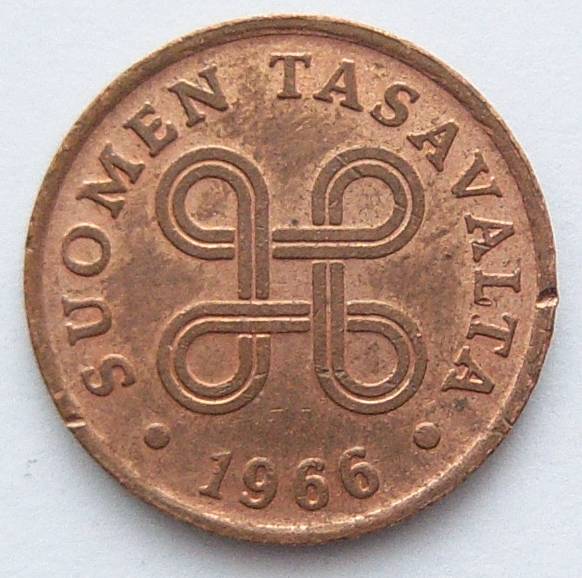  Finnland 1 Penni 1966   