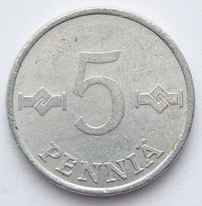  Finnland 5 Penniä 1982   