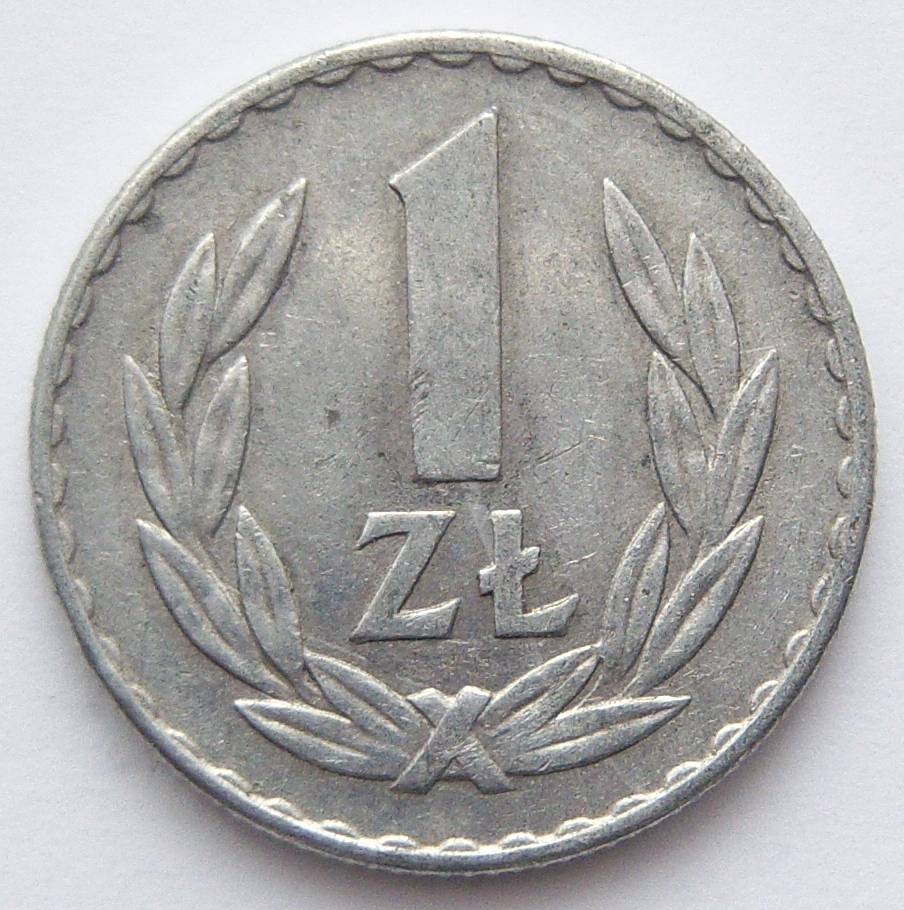  Polen 1 Zloty 1949 Alu   