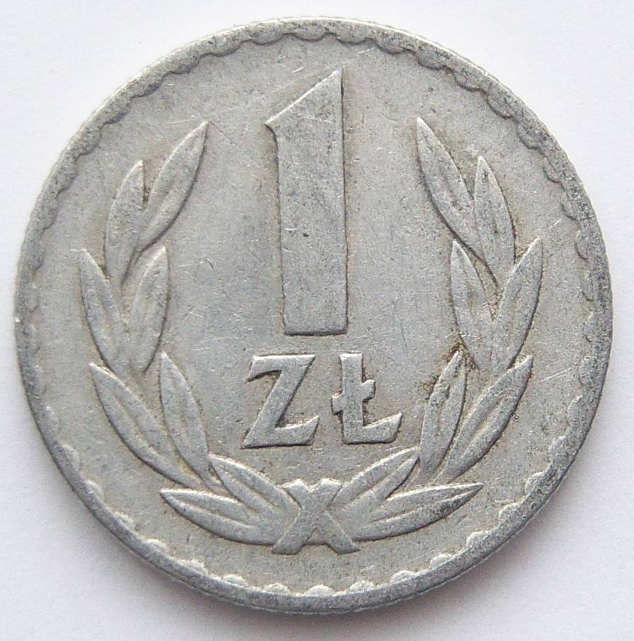  Polen 1 Zloty 1949 Alu   