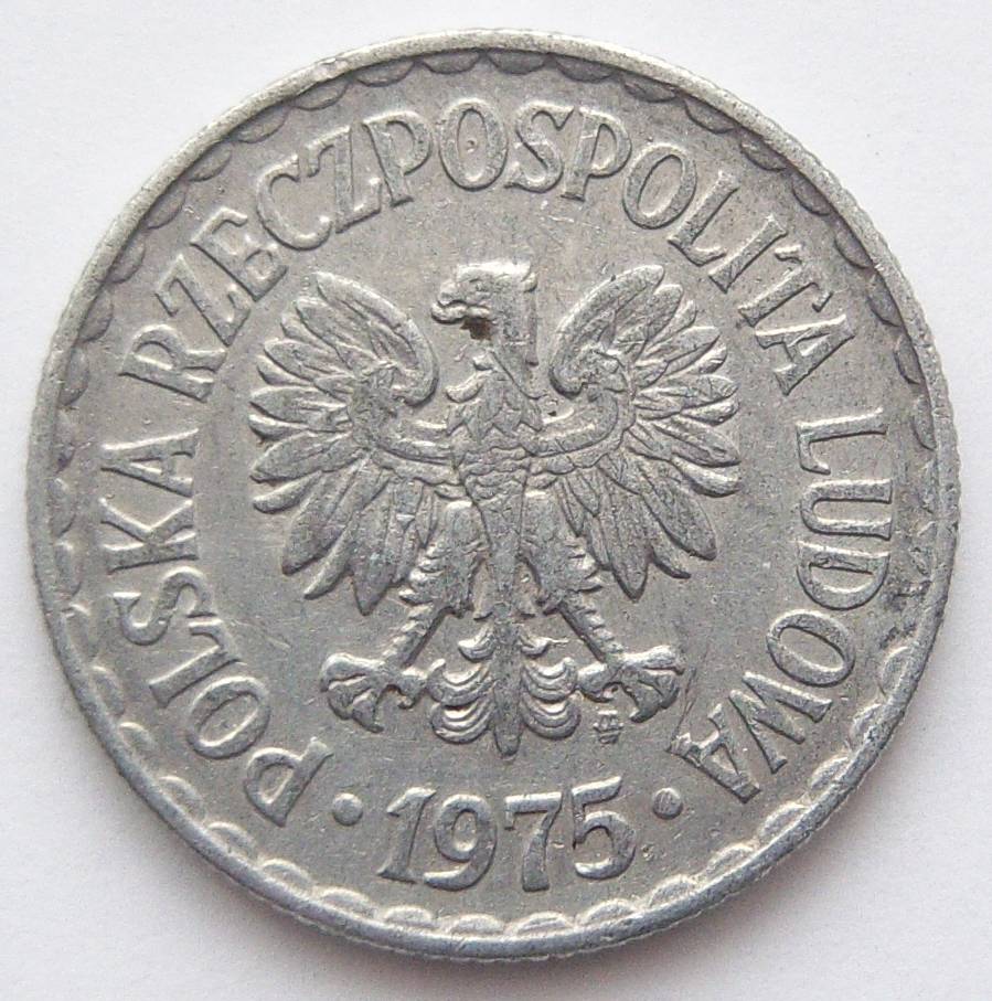  Polen 1 Zloty 1975 Alu   