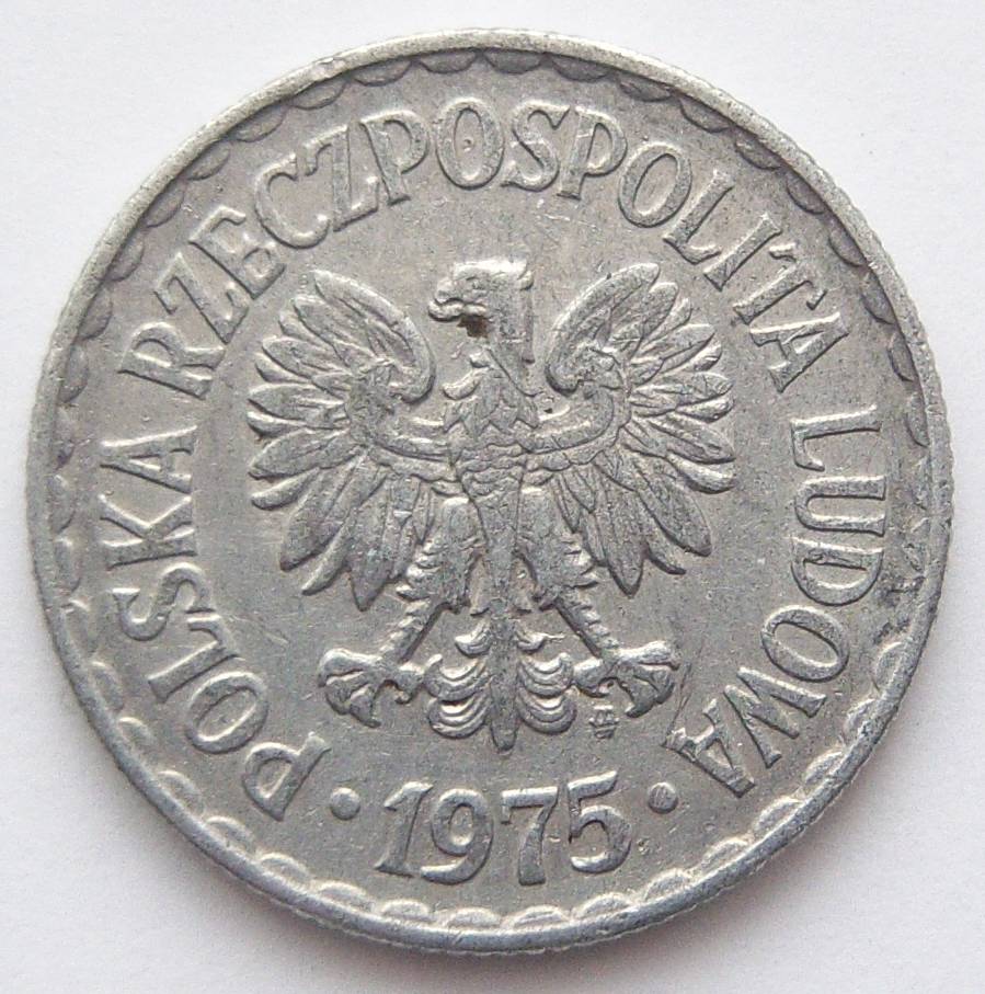  Polen 1 Zloty 1975 Alu   