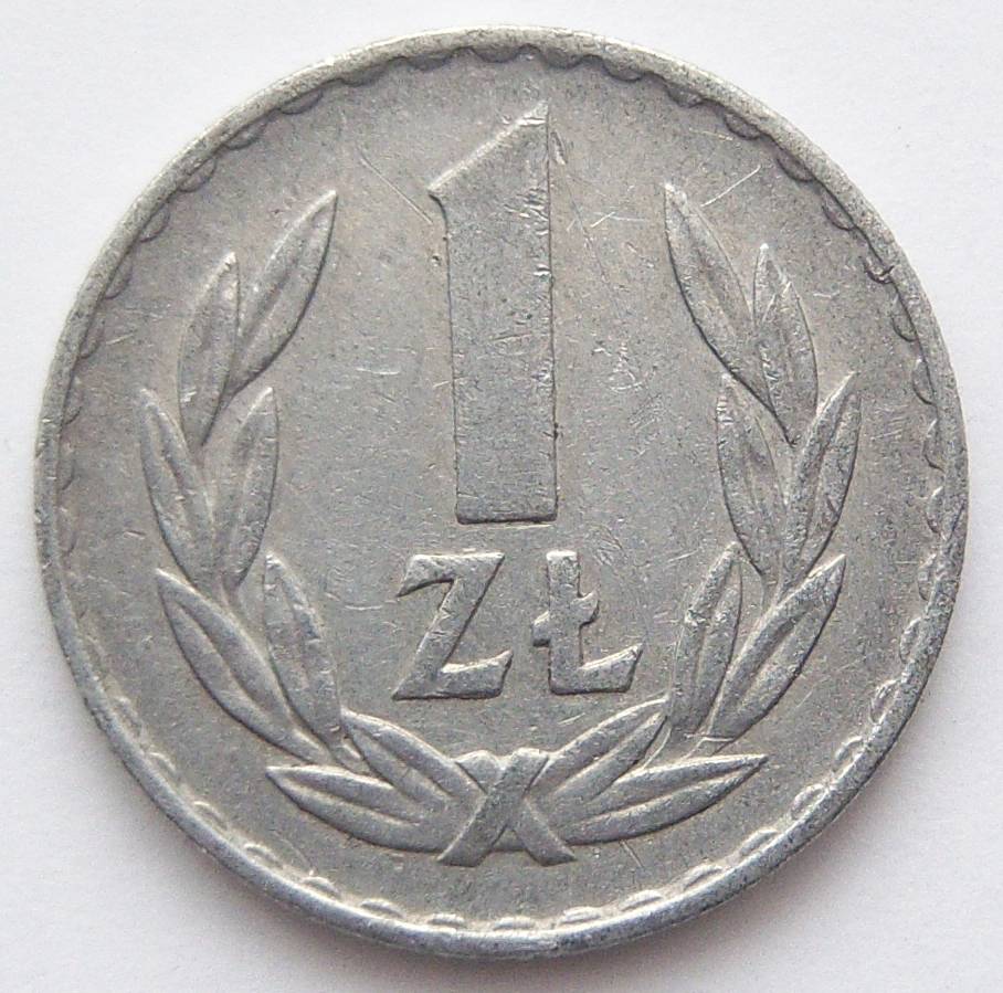  Polen 1 Zloty 1975 Alu   