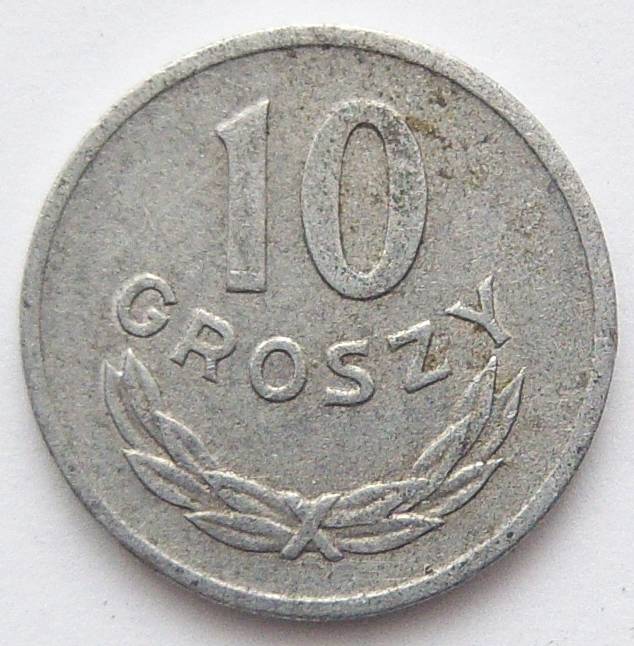  Polen 10 Groszy 1968 Alu   