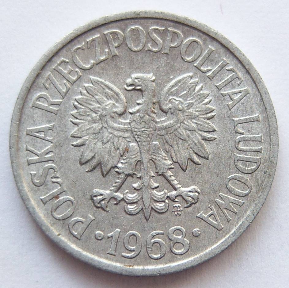  Polen 20 Groszy 1968 Alu   
