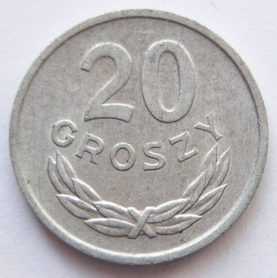  Polen 20 Groszy 1968 Alu   