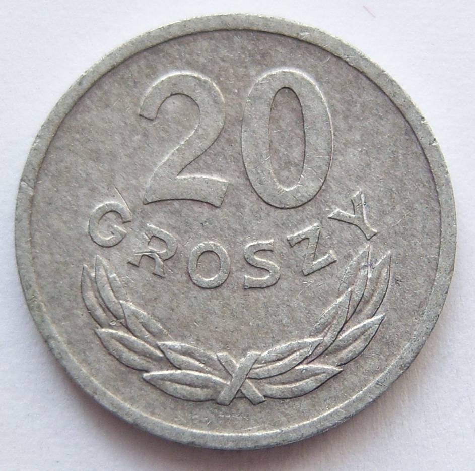 Polen 20 Groszy 1972 Alu   