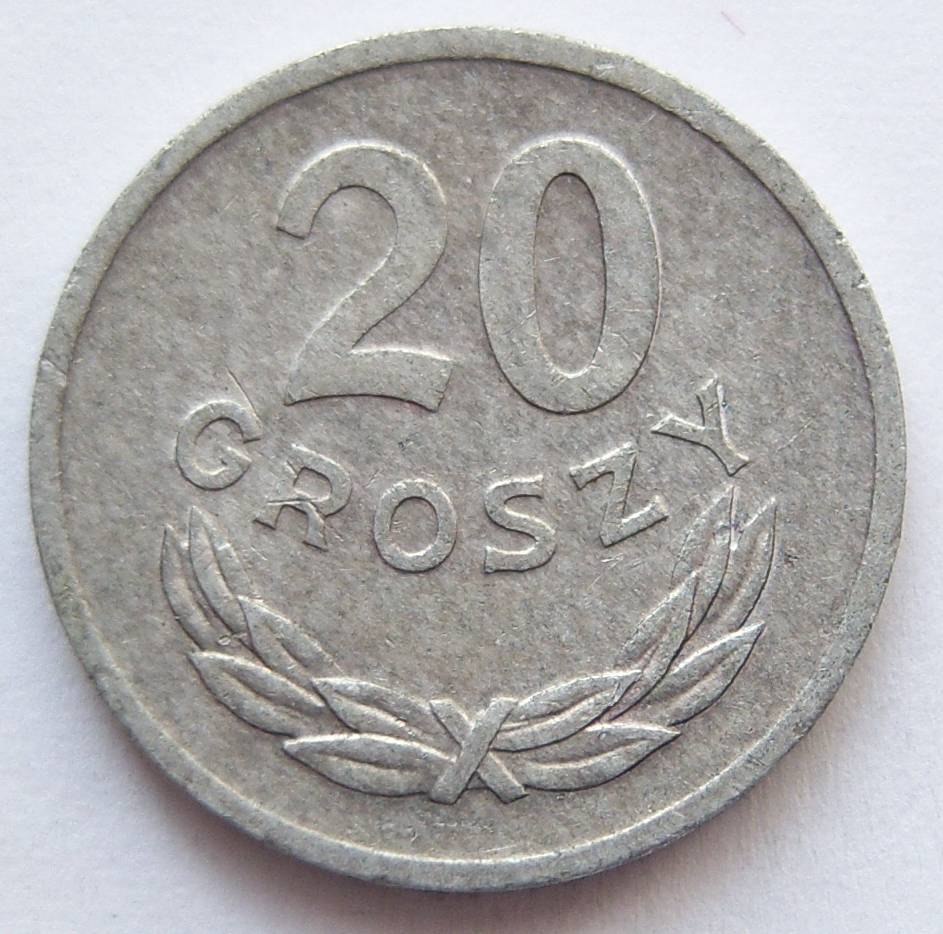  Polen 20 Groszy 1972 Alu   