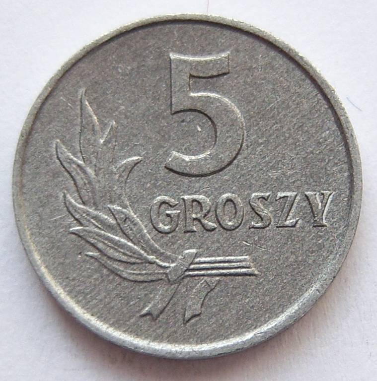  Polen 5 Groszy 1965 Alu   