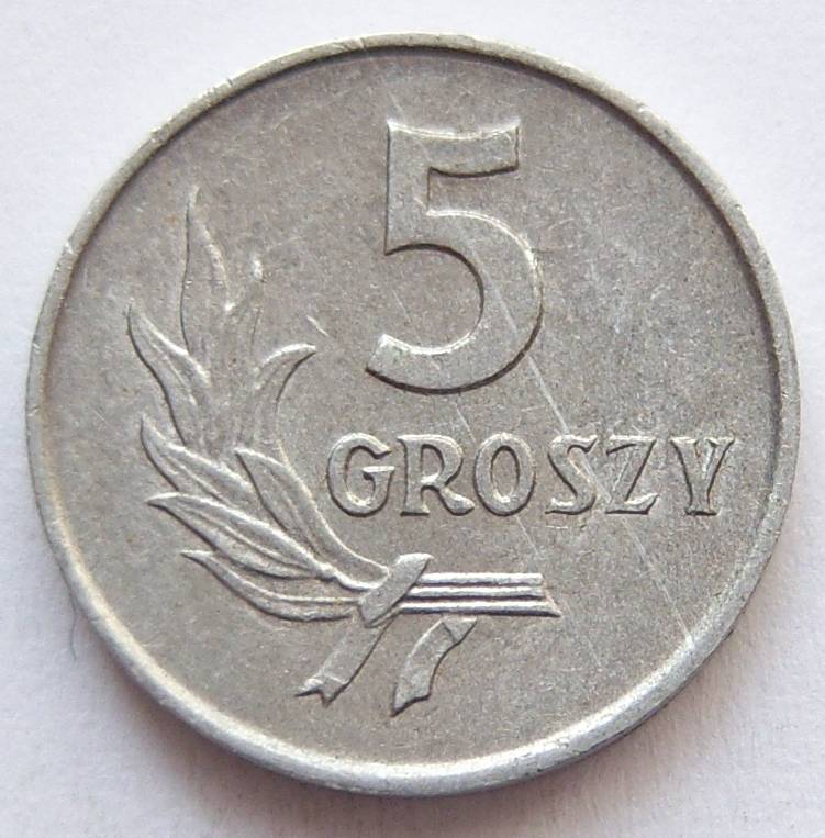  Polen 5 Groszy 1970 Alu   