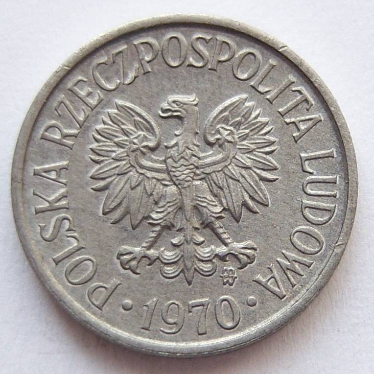  Polen 5 Groszy 1970 Alu   