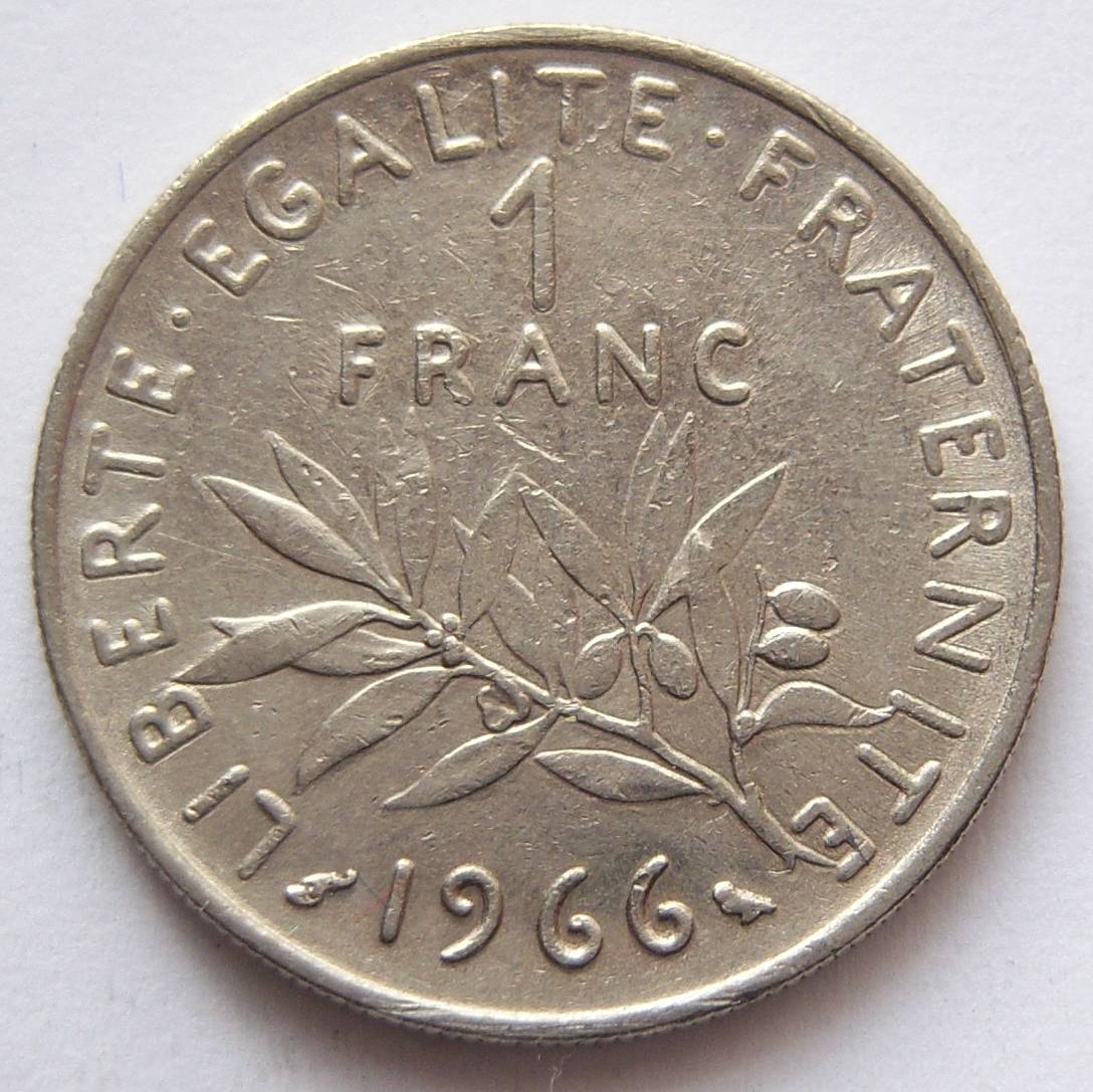  Frankreich 1 Franc 1966   