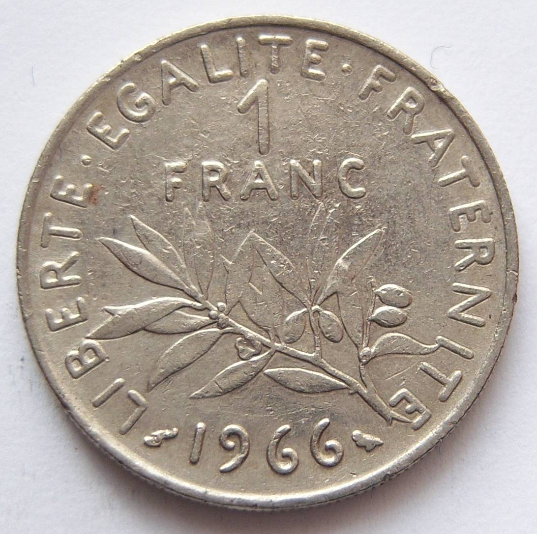  Frankreich 1 Franc 1966   