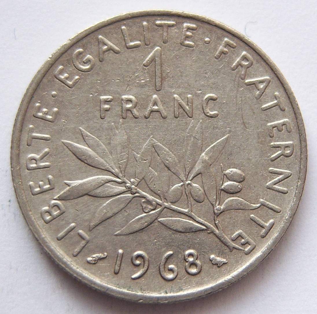  Frankreich 1 Franc 1968   