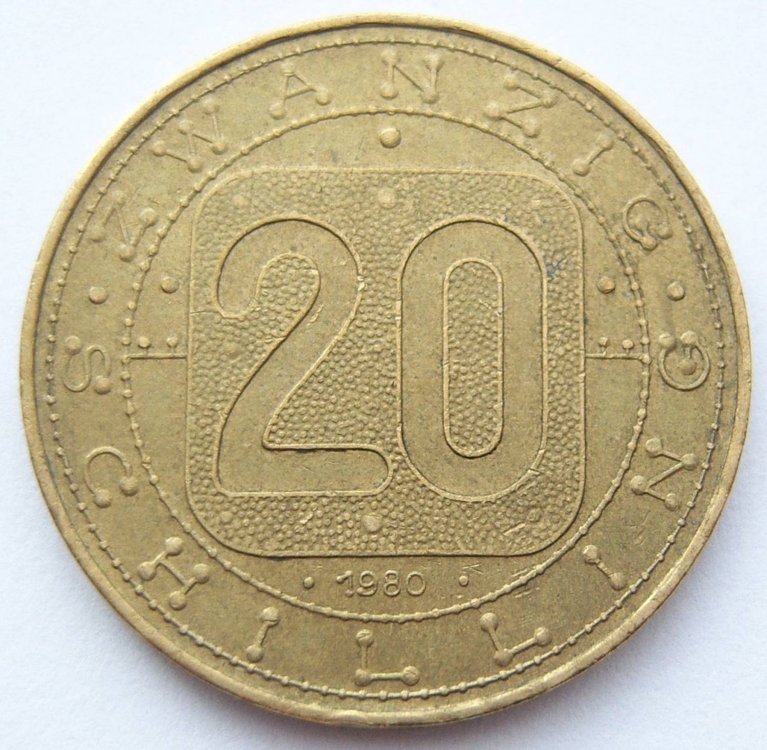  Österreich 20 Schilling 1980   