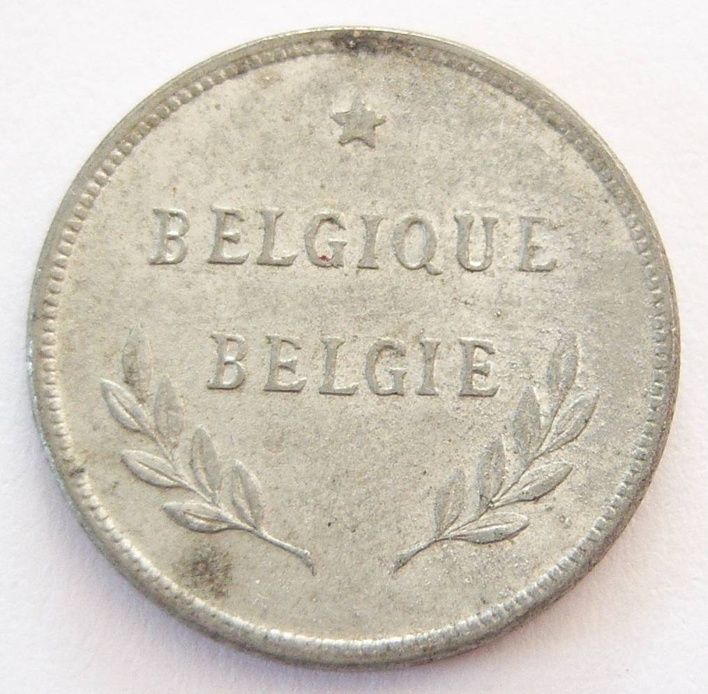  Belgien 2 Francs 1944 Zink   