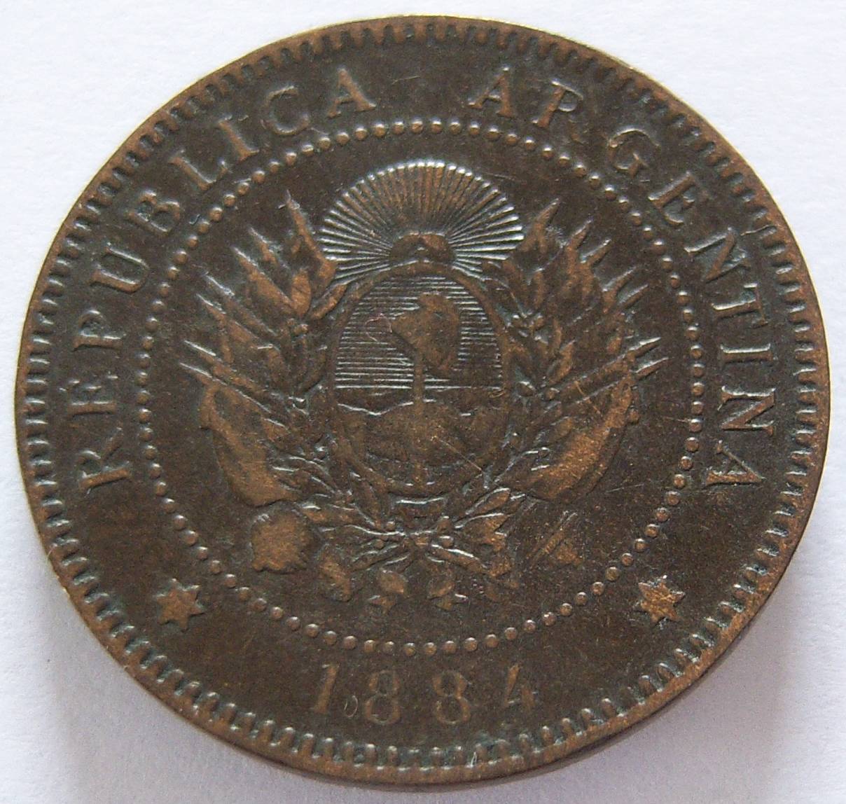  Argentinien 1 Un Centavo 1884   