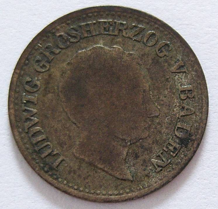  Baden 3 Kreuzer 1830   