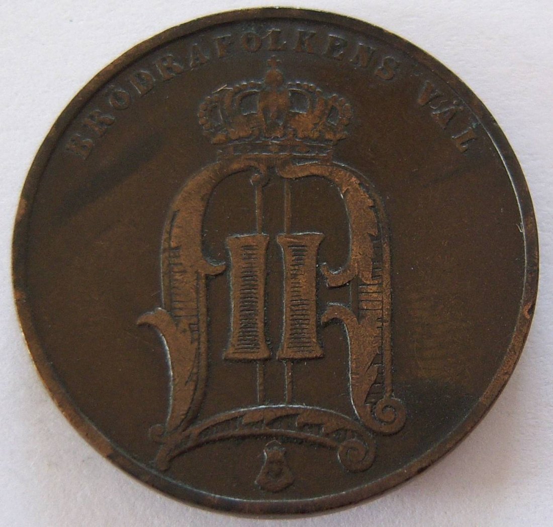  Schweden 5 Öre 1881 Bronze   