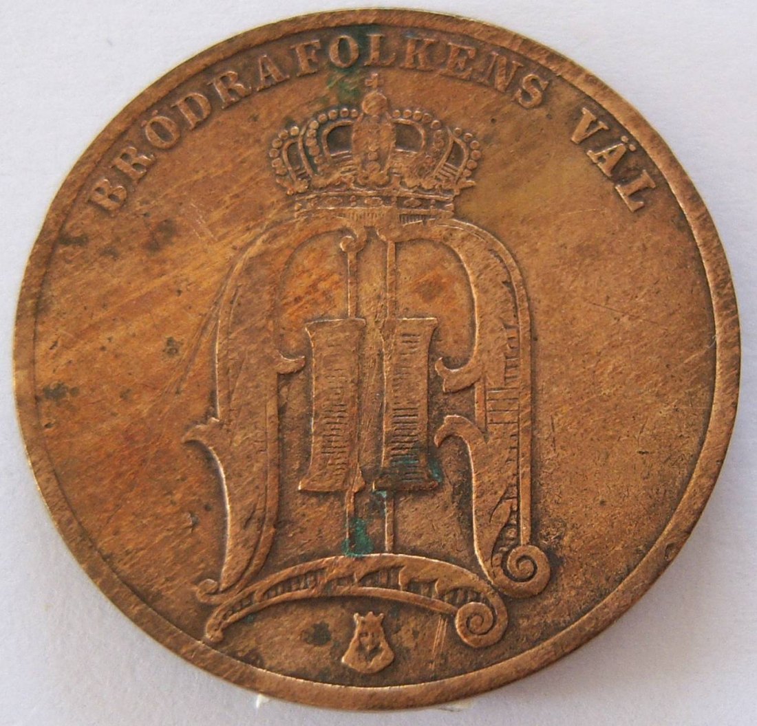  Schweden 5 Öre 1884 Bronze   
