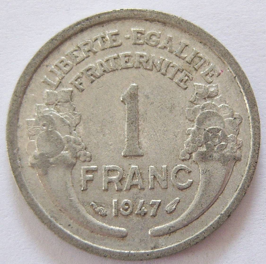  Frankreich 1 Franc 1947   