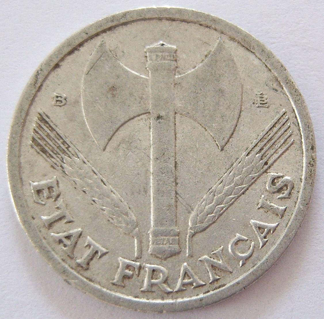  Frankreich 1 Franc 1944 B   