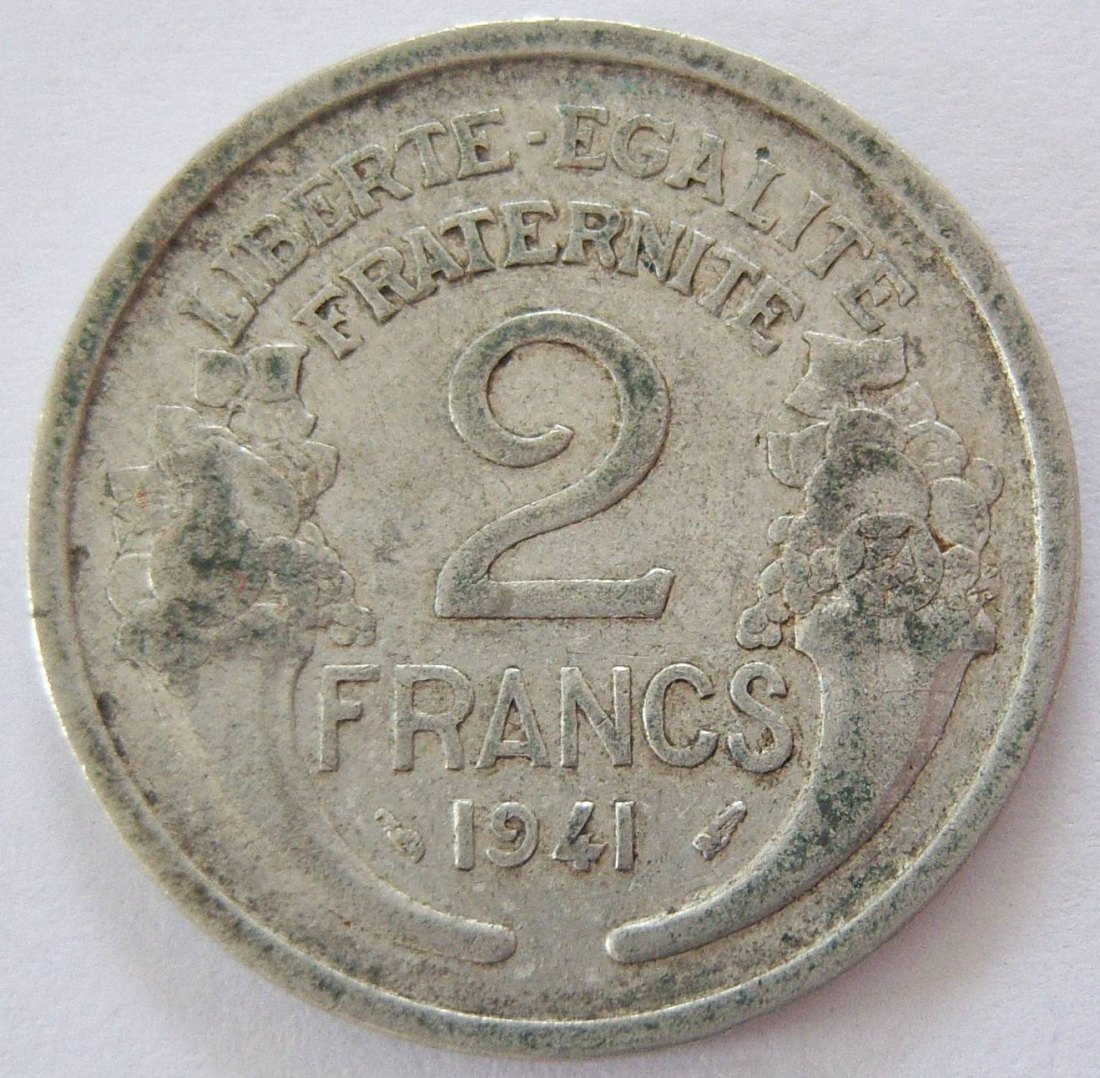  Frankreich 2 Francs 1941   