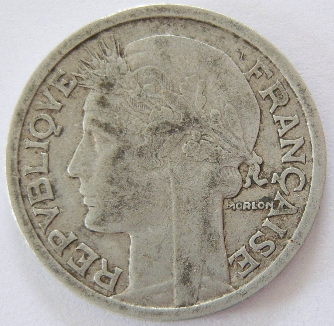  Frankreich 2 Francs 1945   